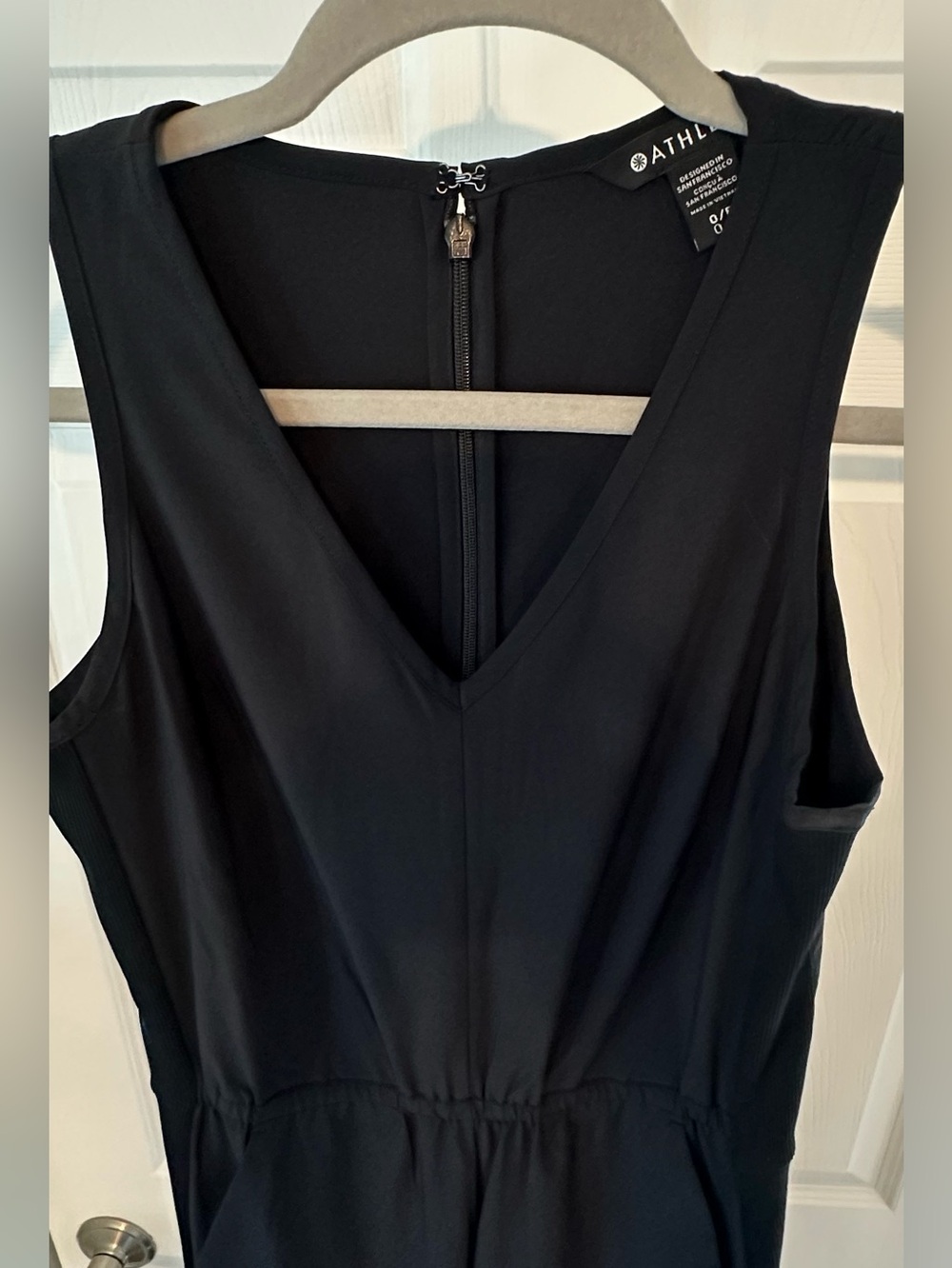 Athleta Black Sleeveless Jumpsuit Size 0 Petite 0P